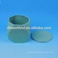 Customized ceramic mug without handle in special shape,ceramic mug with lid